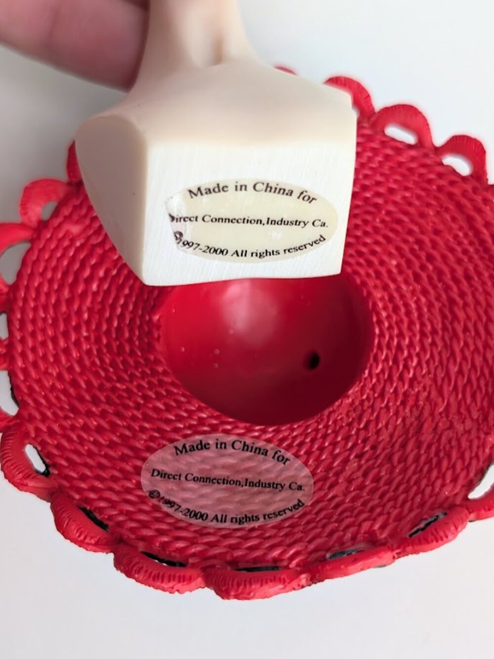 Vintage Direct Connection Miniature Female Mannequin Display Bust w/ Red Hat - Picture 12 of 13